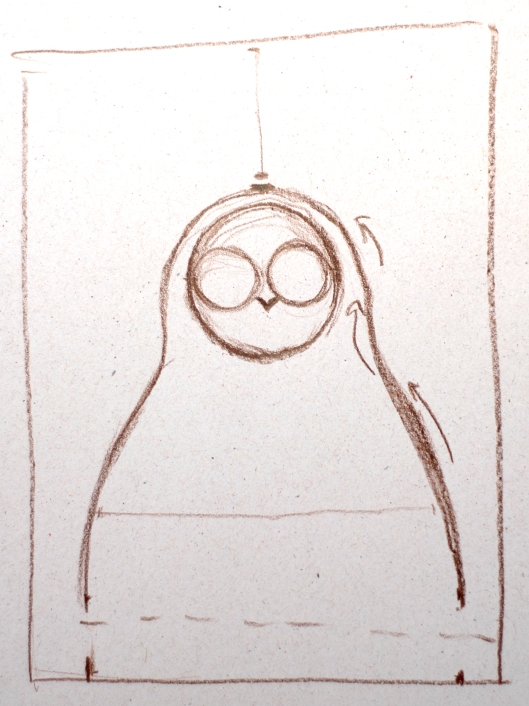 owl sketch step 4